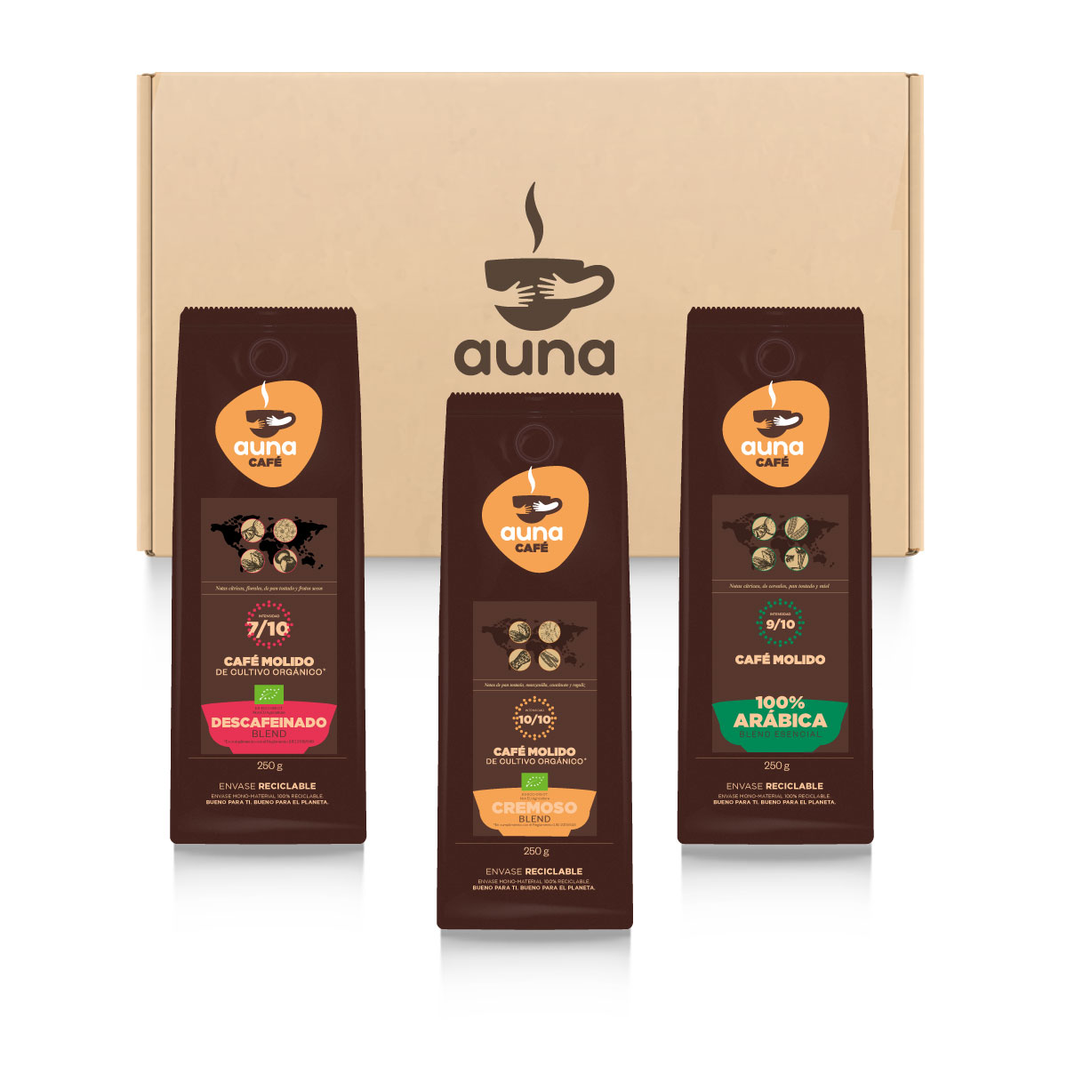 Pack Degustación Café Molido 250 g./ud.