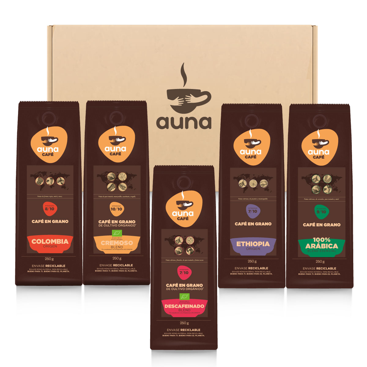  Pack degustación de cafés en grano AUNA image number null